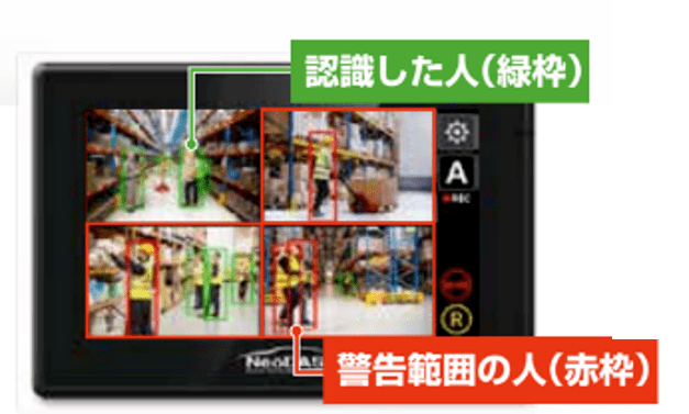フォークリフトの人身事故システム